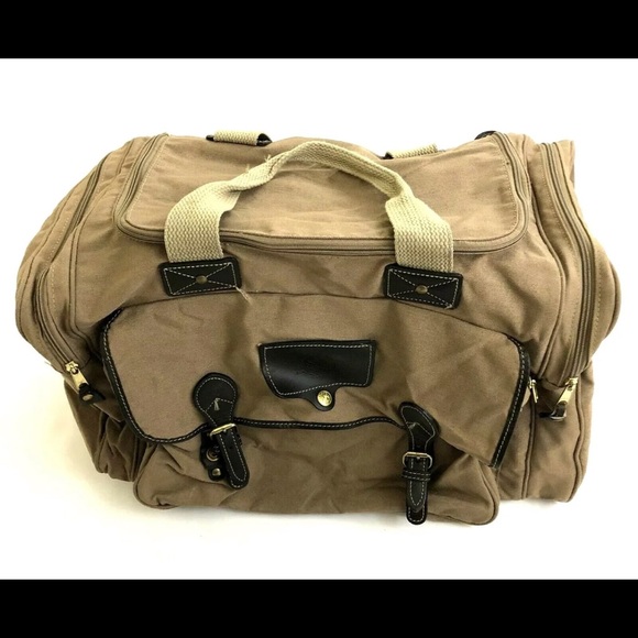 eddie bauer canvas duffle bag
